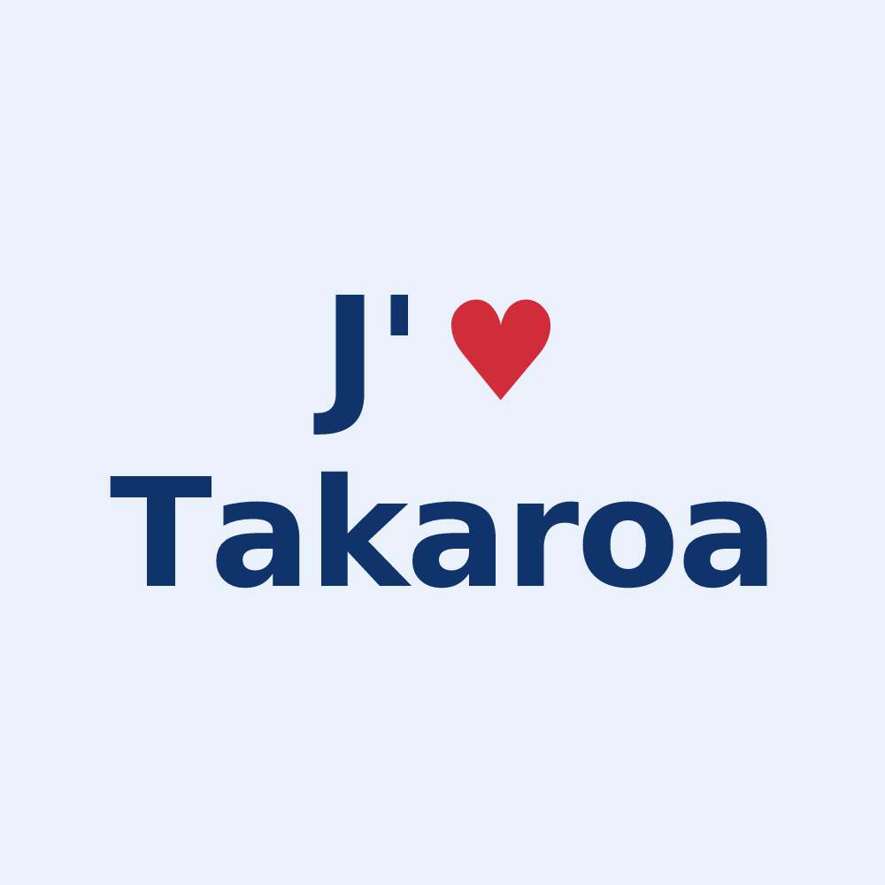 Sticker personnalisé Takaroa — design J'aime Takaroa