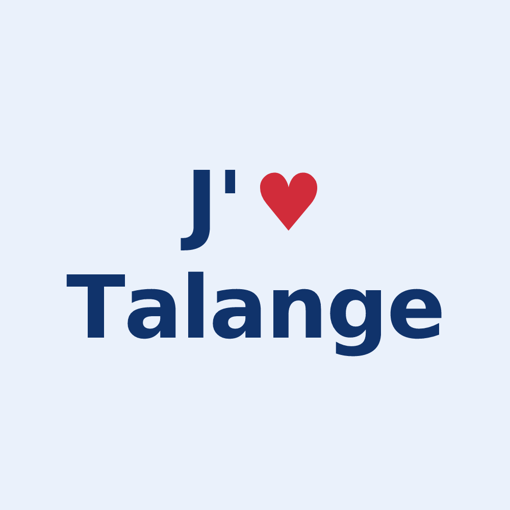 Sticker personnalisé Talange — design J'aime Talange