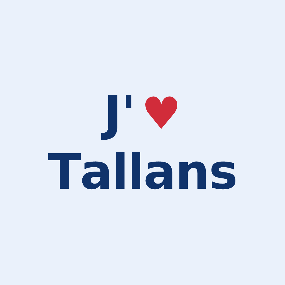 Sticker personnalisé Tallans — design J'aime Tallans