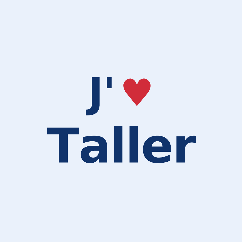 Sticker personnalisé Taller — design J'aime Taller