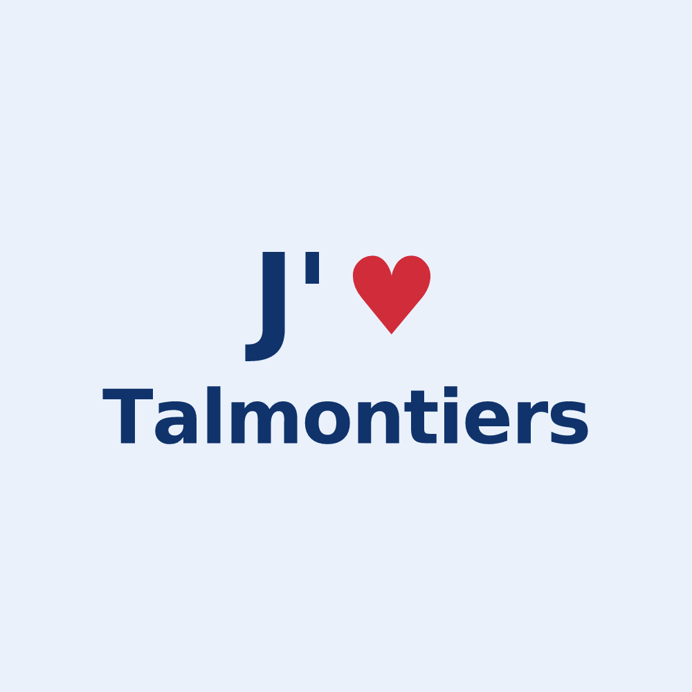 Sticker personnalisé Talmontiers — design J'aime Talmontiers