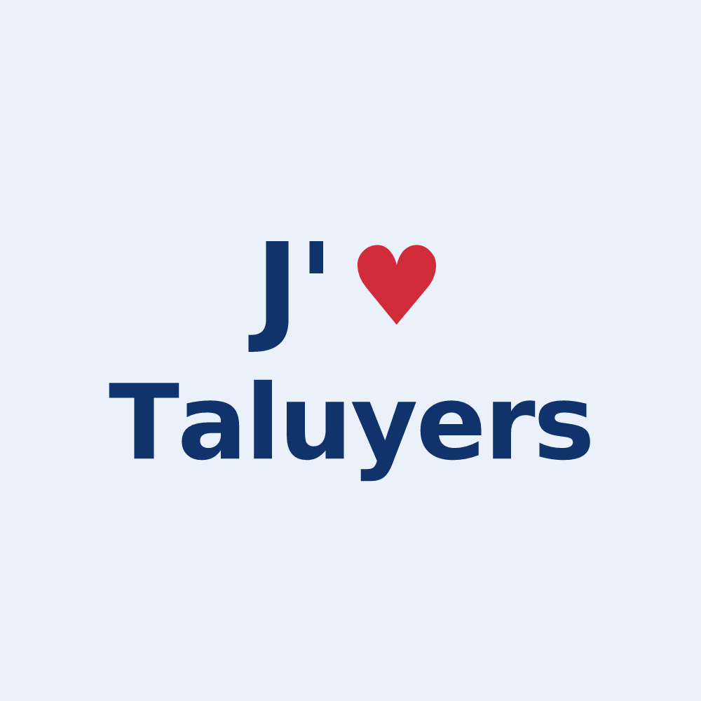 Sticker personnalisé Taluyers — design J'aime Taluyers