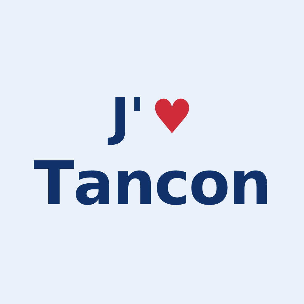 Sticker personnalisé Tancon — design J'aime Tancon