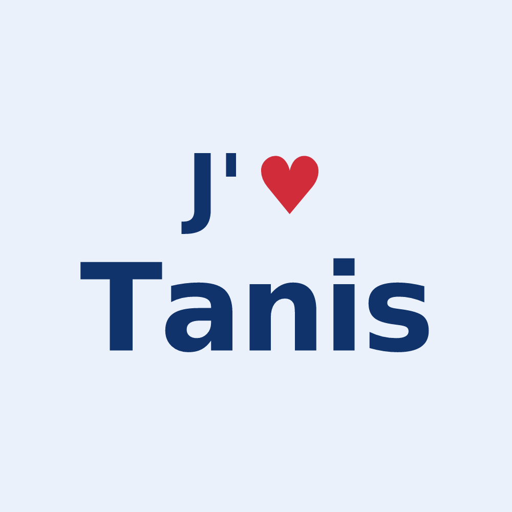Sticker personnalisé Tanis — design J'aime Tanis