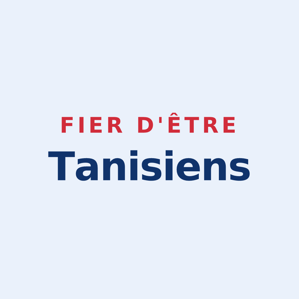 Sticker « Fier d'être Tanisiens » — design pour Tanis