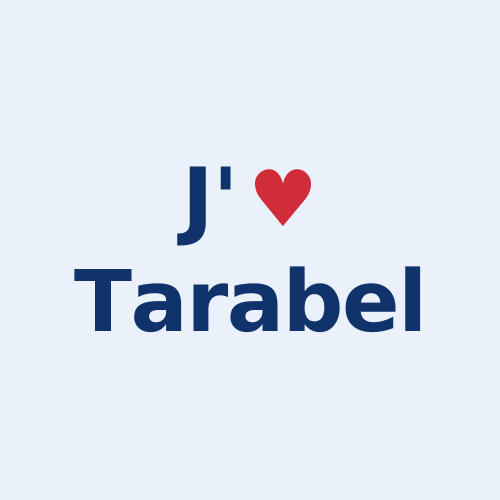 Sticker personnalisé Tarabel — design J'aime Tarabel