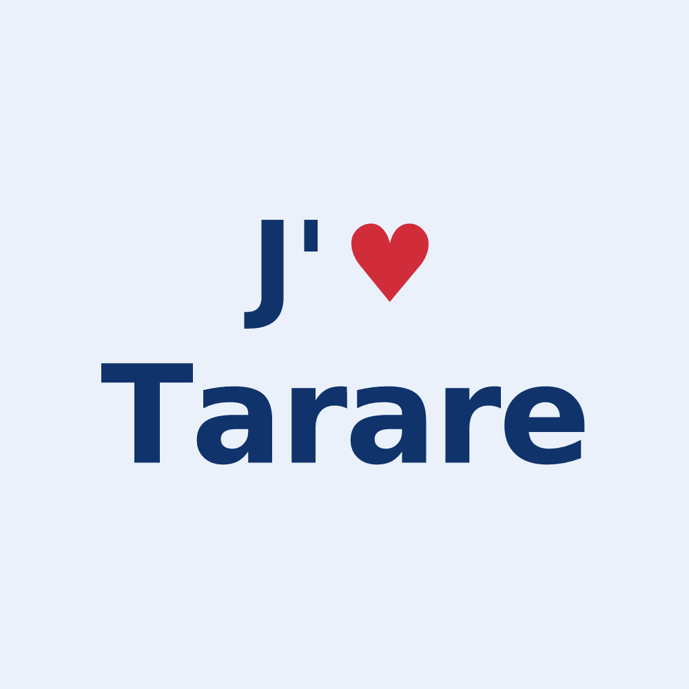 Sticker personnalisé Tarare — design J'aime Tarare