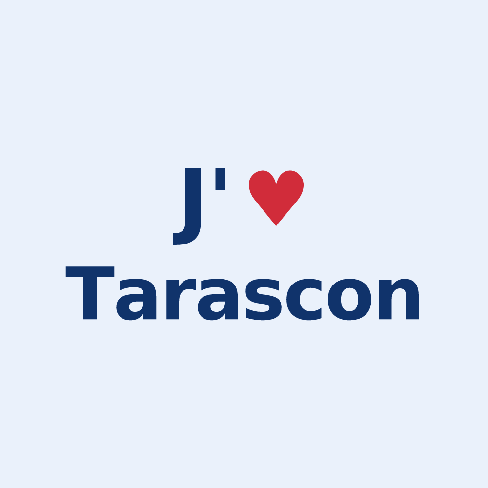 Sticker personnalisé Tarascon — design J'aime Tarascon