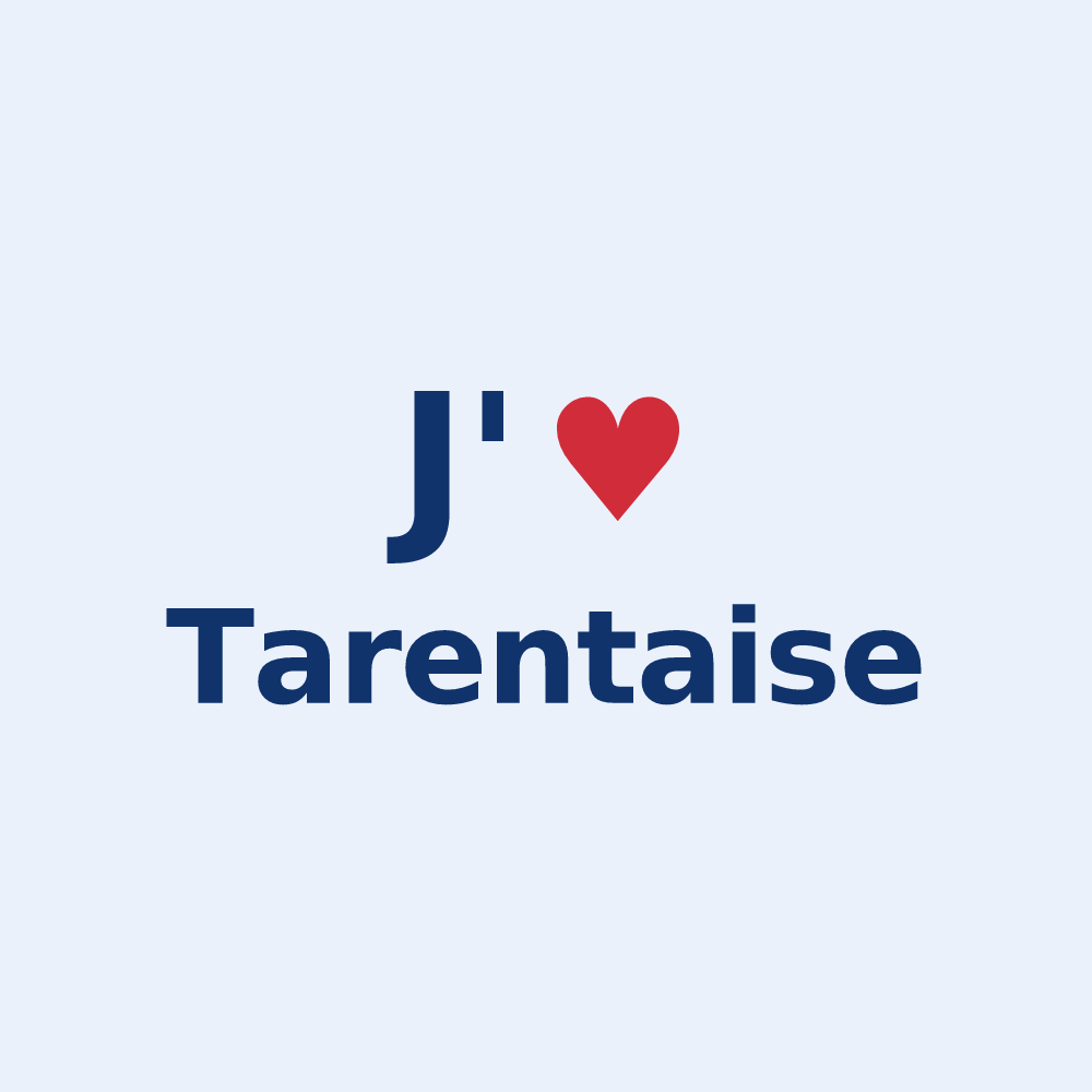 Sticker personnalisé Tarentaise — design J'aime Tarentaise