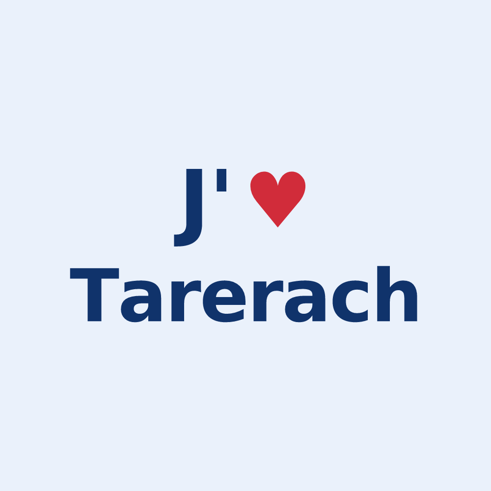 Sticker personnalisé Tarerach — design J'aime Tarerach