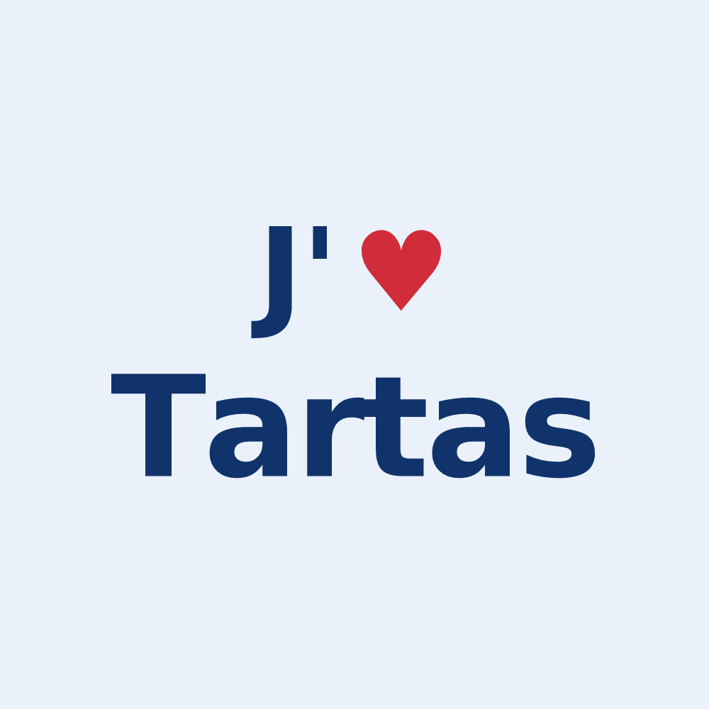 Sticker personnalisé Tartas — design J'aime Tartas