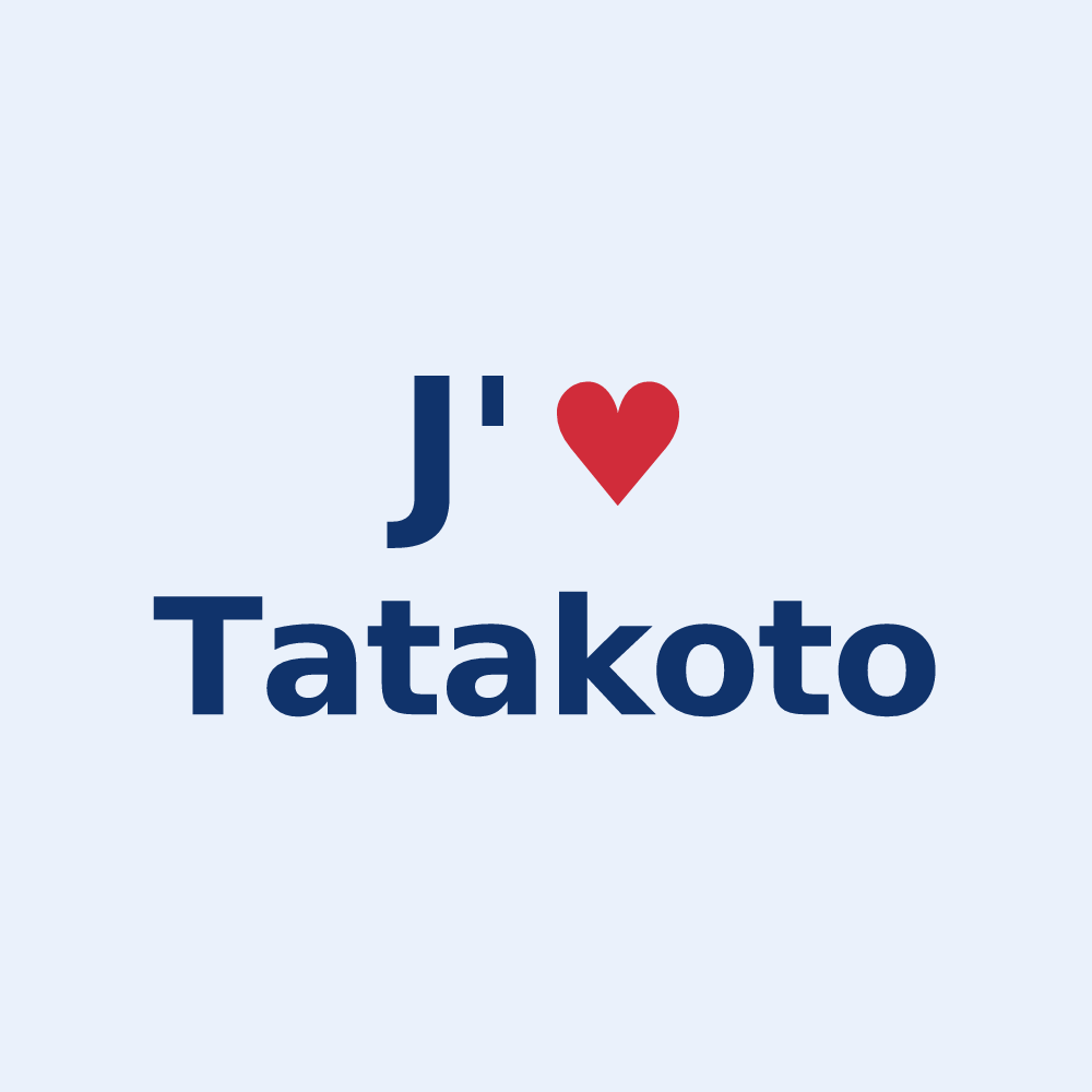 Sticker personnalisé Tatakoto — design J'aime Tatakoto