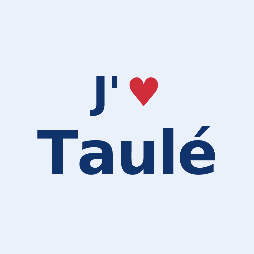 Sticker personnalisé Taulé — design J'aime Taulé
