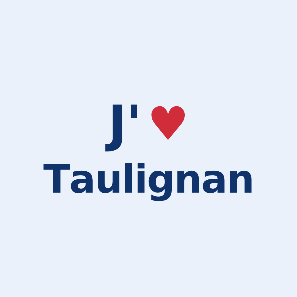 Sticker personnalisé Taulignan — design J'aime Taulignan