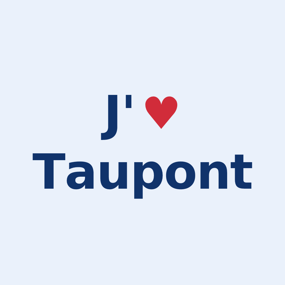 Sticker personnalisé Taupont — design J'aime Taupont