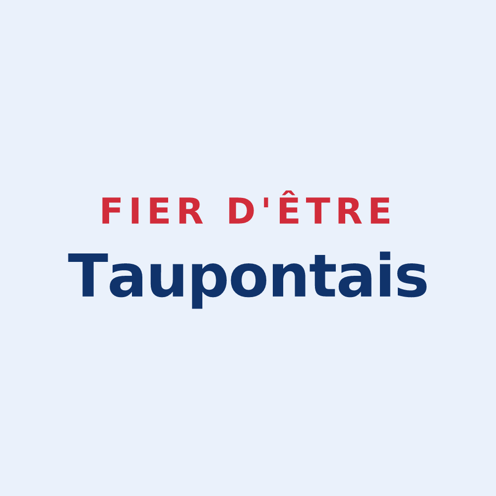 Sticker « Fier d'être Taupontais » — design pour Taupont