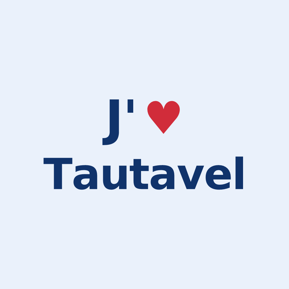 Sticker personnalisé Tautavel — design J'aime Tautavel