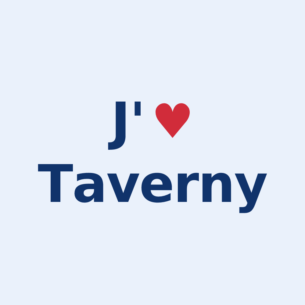 Sticker personnalisé Taverny — design J'aime Taverny