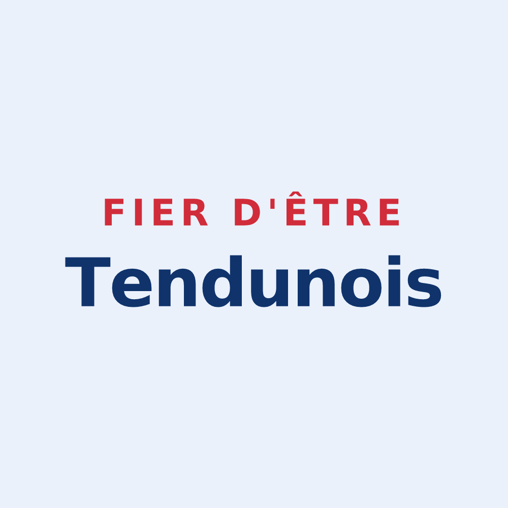 Sticker « Fier d'être Tendunois » — design pour Tendu