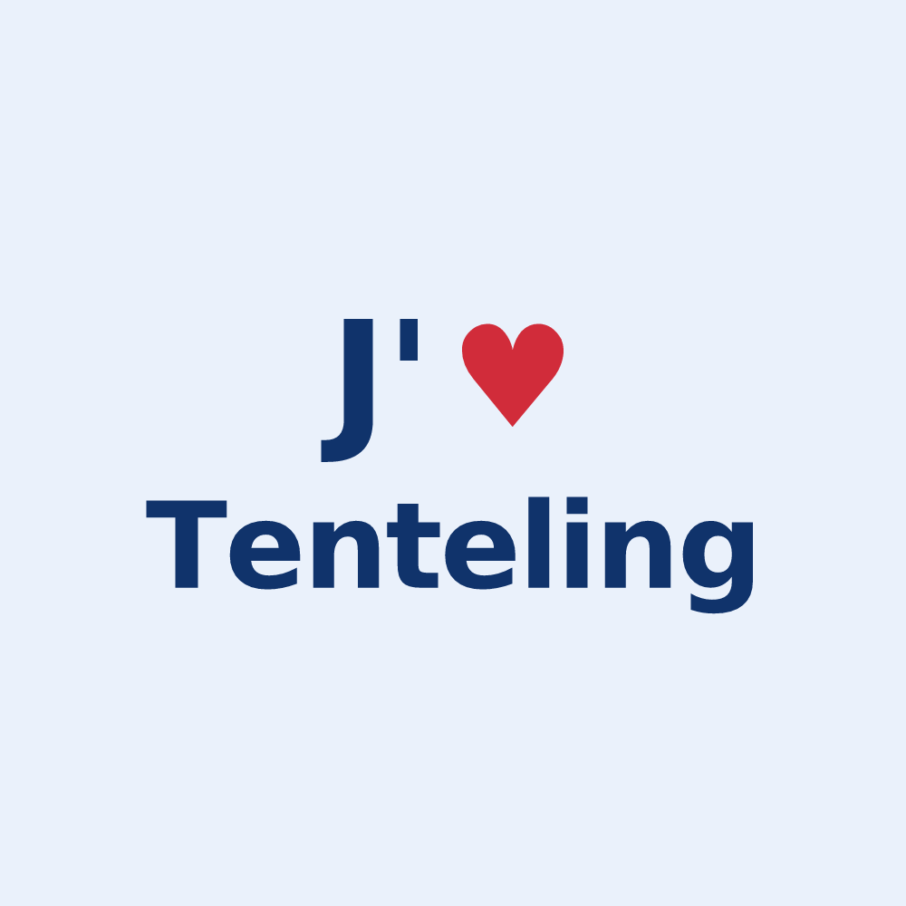 Sticker personnalisé Tenteling — design J'aime Tenteling