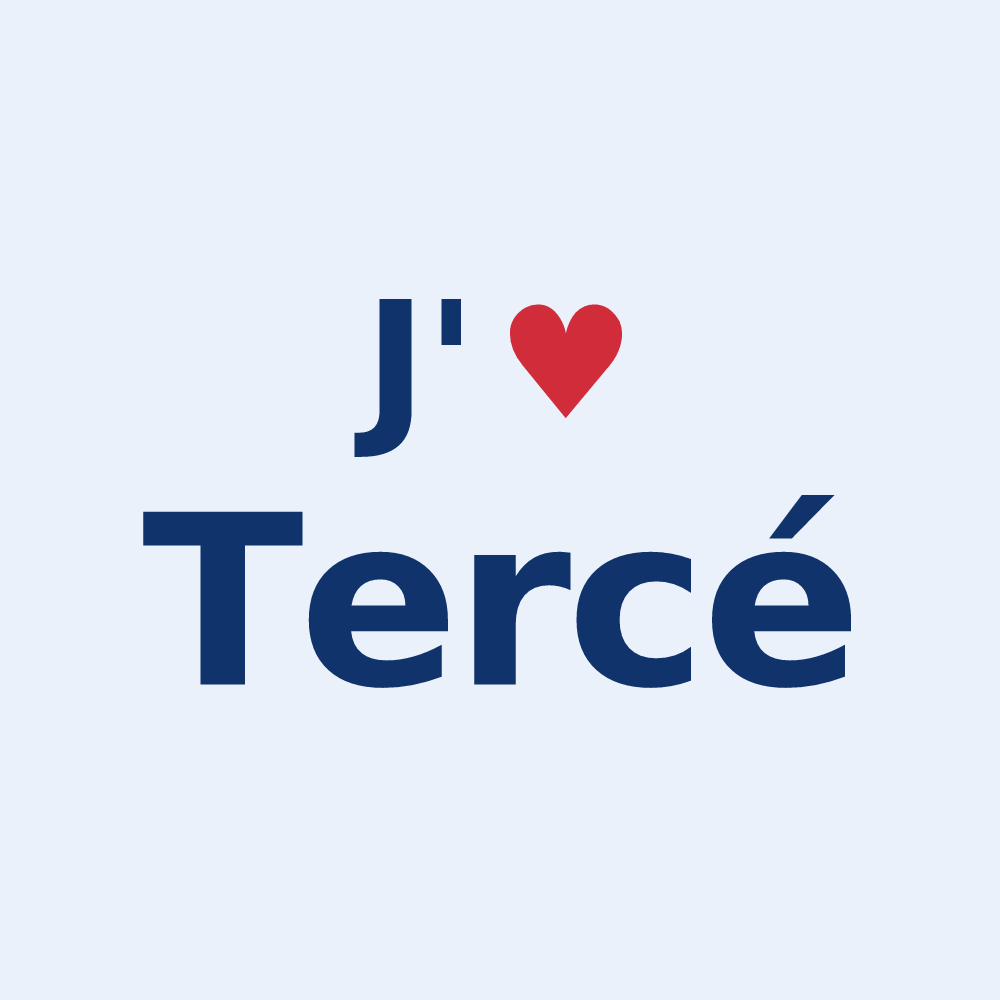 Sticker personnalisé Tercé — design J'aime Tercé