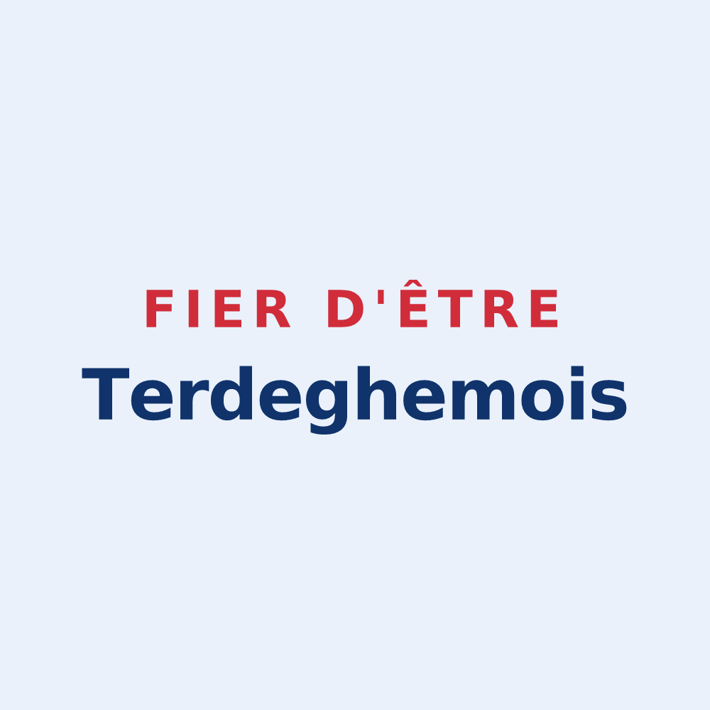 Sticker « Fier d'être Terdeghemois » — design pour Terdeghem