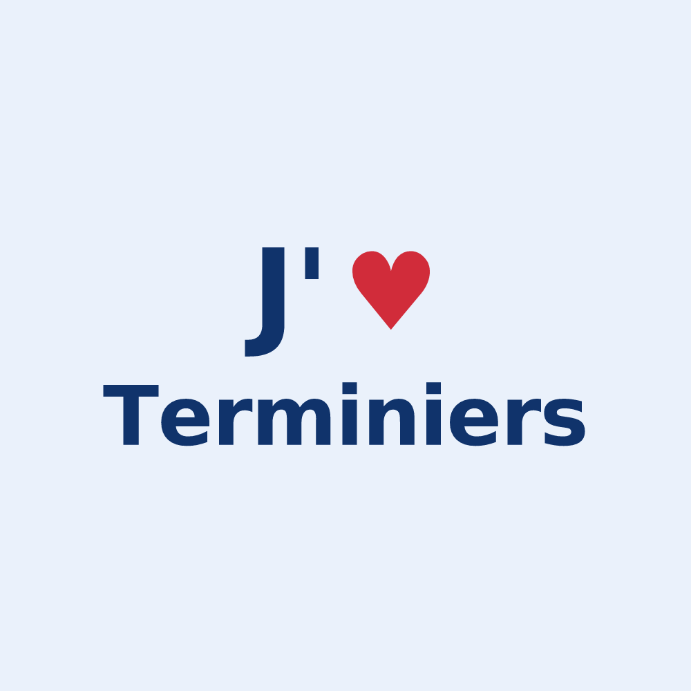 Sticker personnalisé Terminiers — design J'aime Terminiers