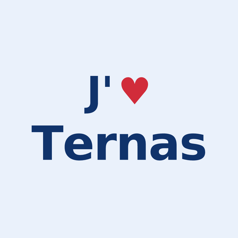 Sticker personnalisé Ternas — design J'aime Ternas