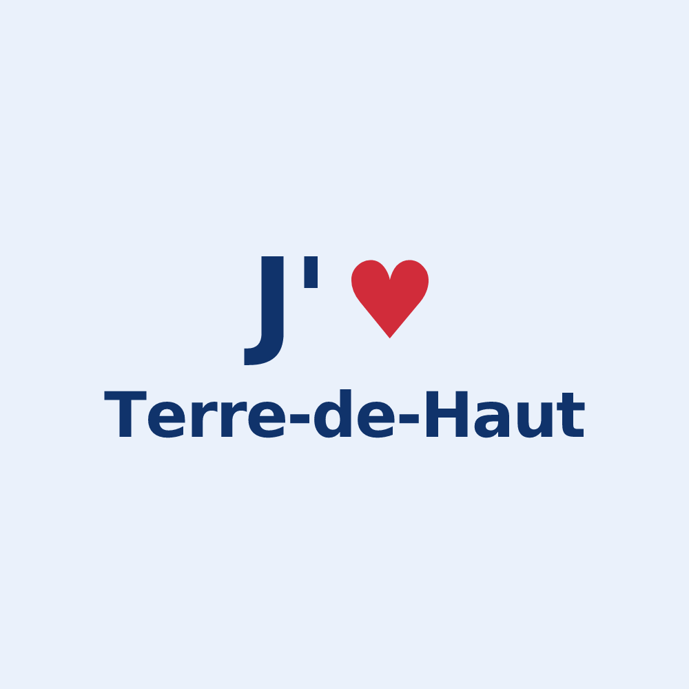 Sticker personnalisé Terre-de-Haut — design J'aime Terre-de-Haut