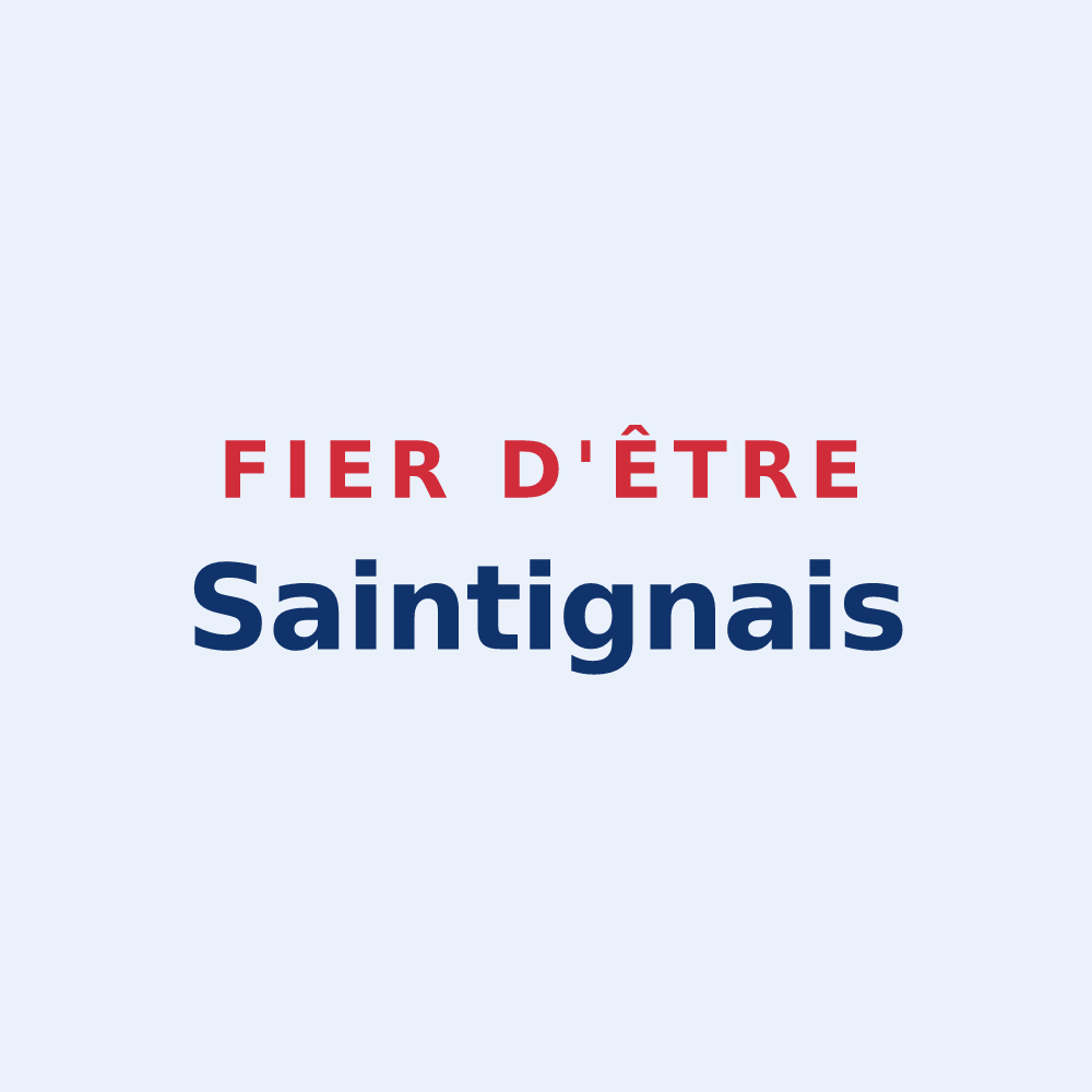 Sticker « Fier d'être Saintignais » — design pour Terre-et-Marais