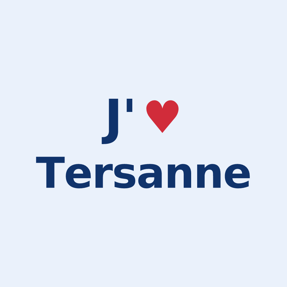 Sticker personnalisé Tersanne — design J'aime Tersanne