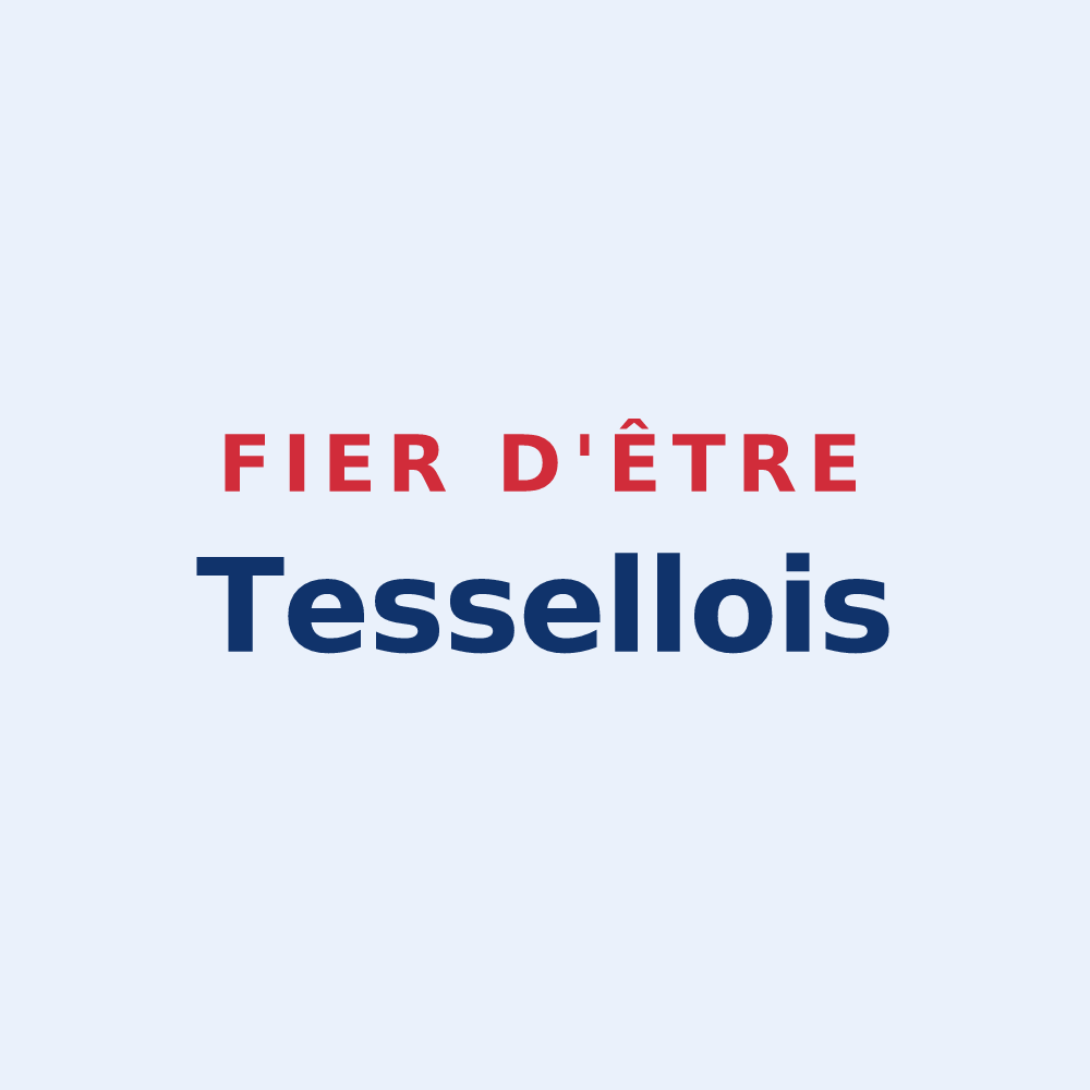 Sticker « Fier d'être Tessellois » — design pour Tessel