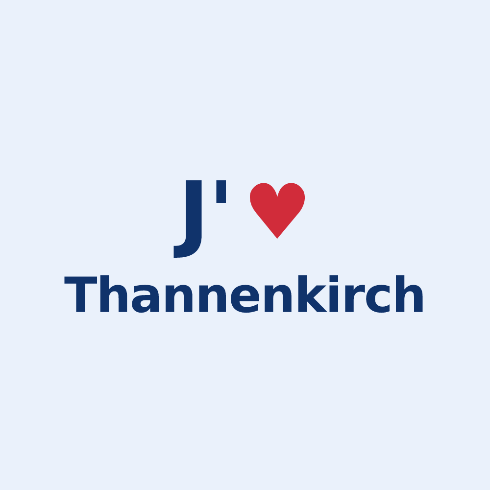 Sticker personnalisé Thannenkirch — design J'aime Thannenkirch