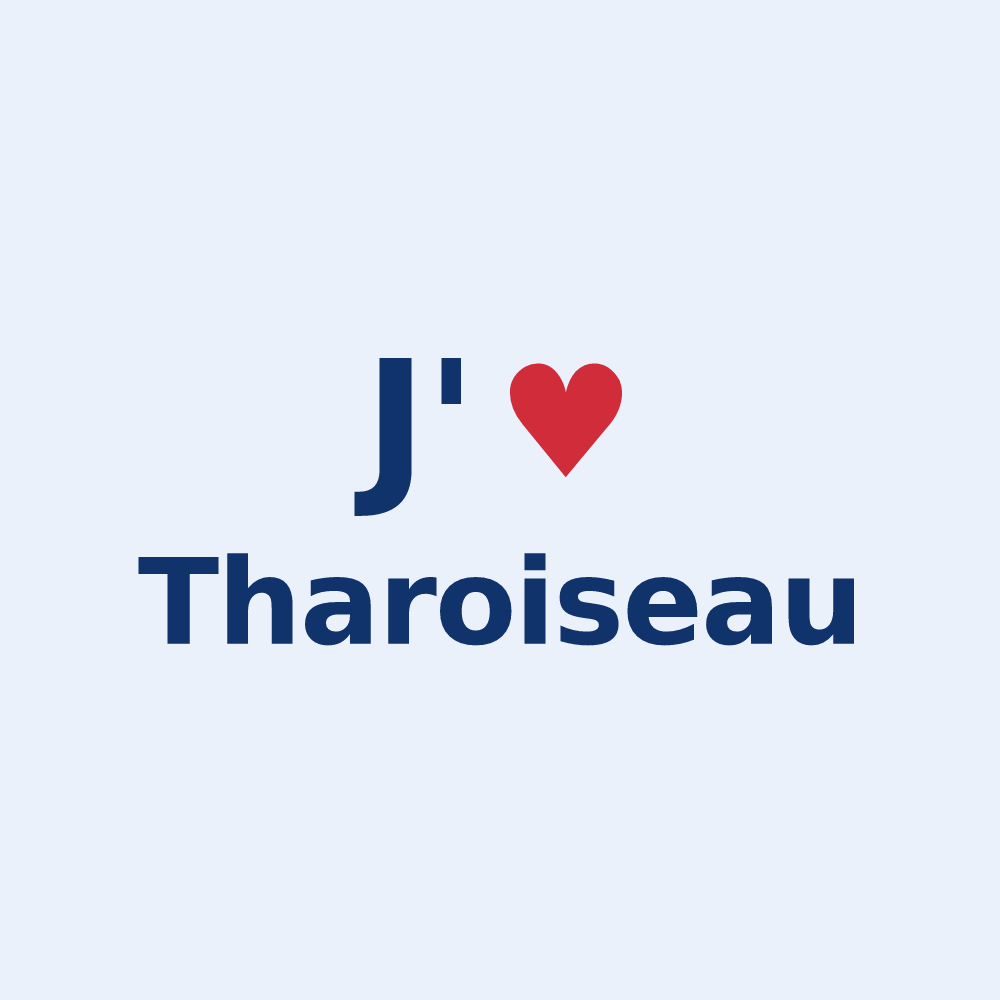 Sticker personnalisé Tharoiseau — design J'aime Tharoiseau