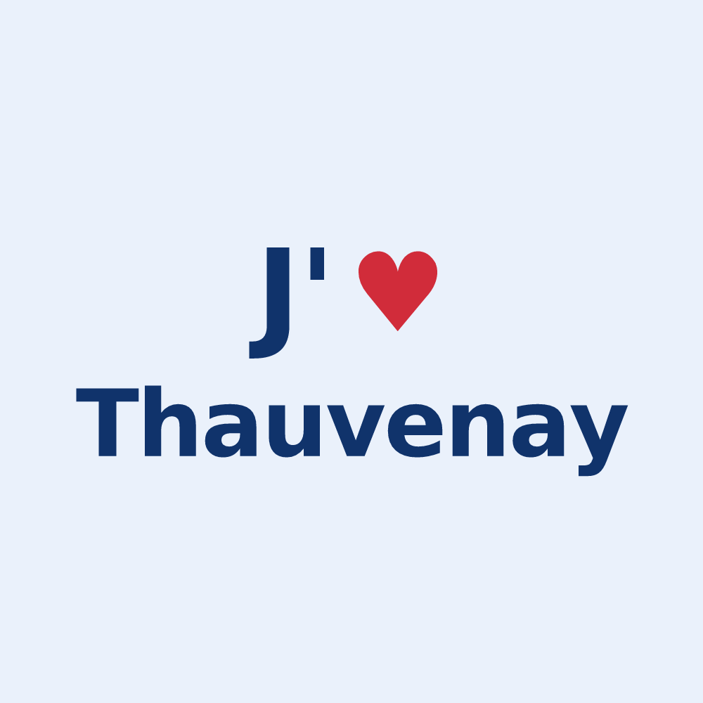 Sticker personnalisé Thauvenay — design J'aime Thauvenay