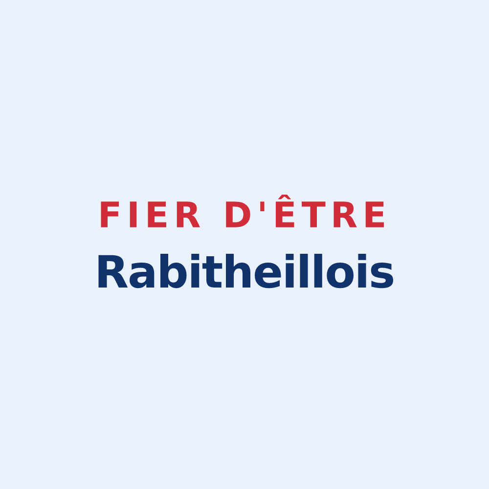 Sticker « Fier d'être Rabitheillois » — design pour Theil-Rabier