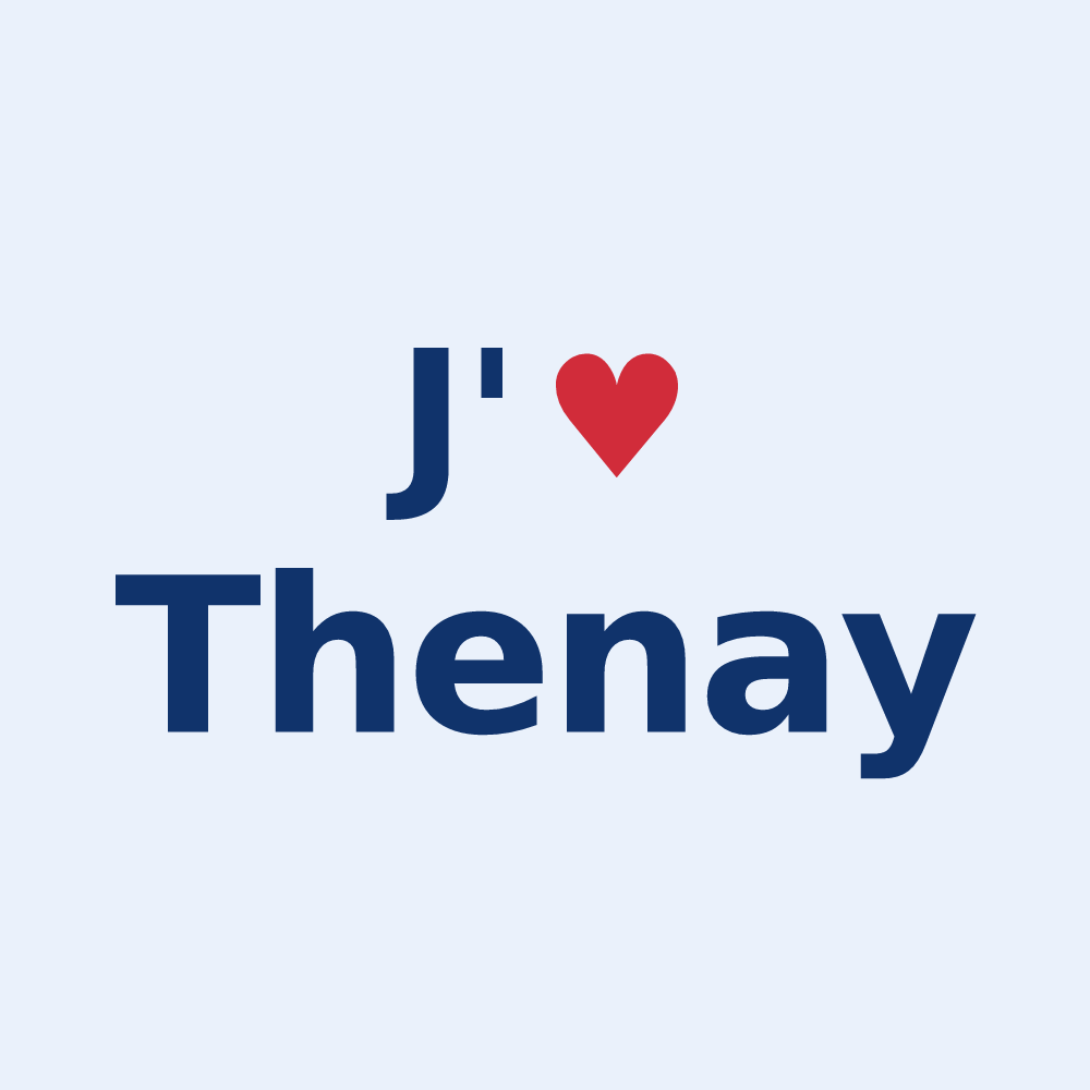 Sticker personnalisé Thenay — design J'aime Thenay