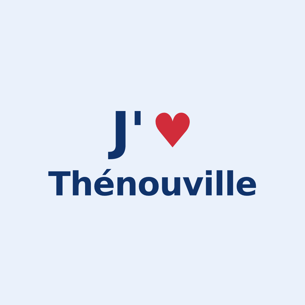 Sticker personnalisé Thénouville — design J'aime Thénouville