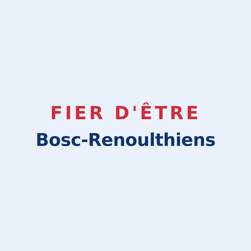 Sticker « Fier d'être Bosc-Renoulthiens » — design pour Thénouville