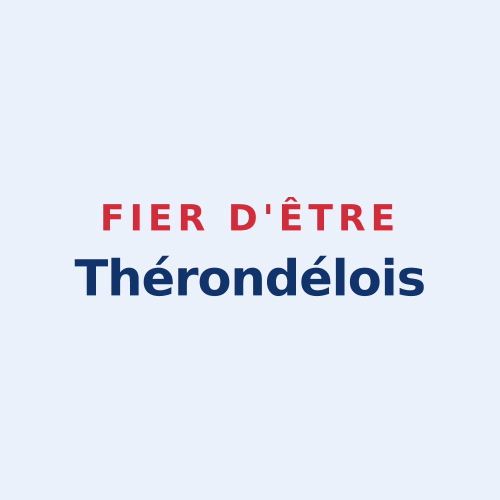 Sticker « Fier d'être Thérondélois » — design pour Thérondels
