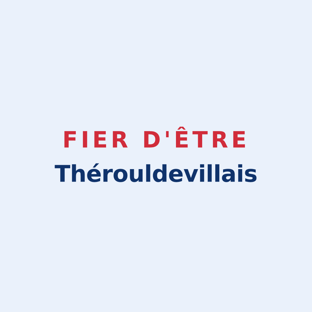 Sticker « Fier d'être Thérouldevillais » — design pour Thérouldeville