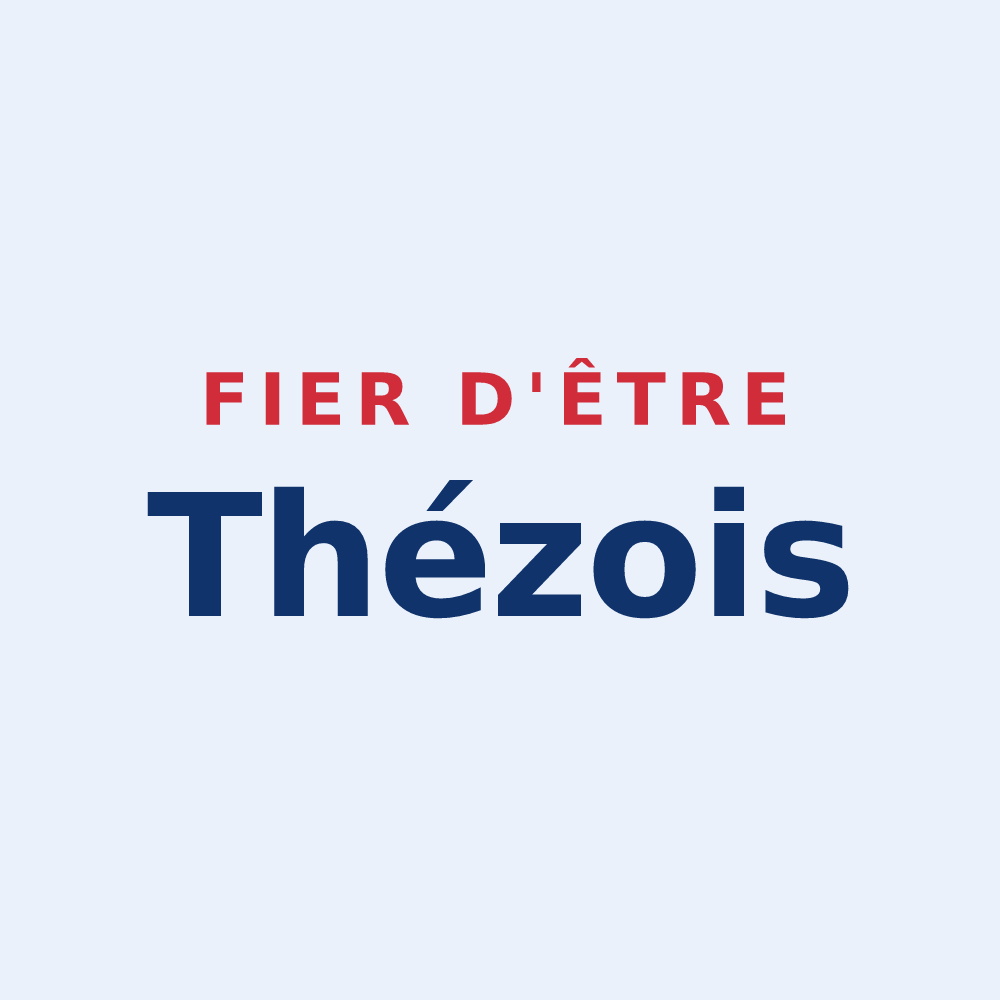 Sticker « Fier d'être Thézois » — design pour Thèze