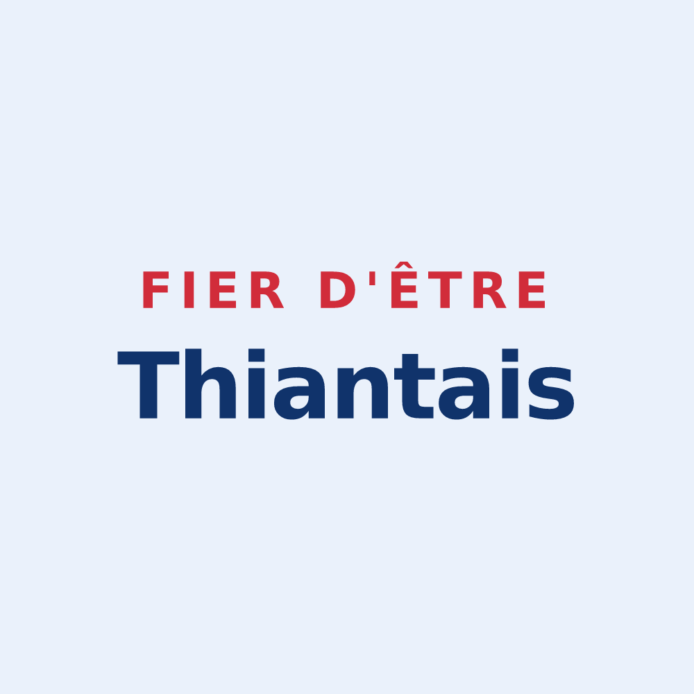 Sticker « Fier d'être Thiantais » — design pour Thiant