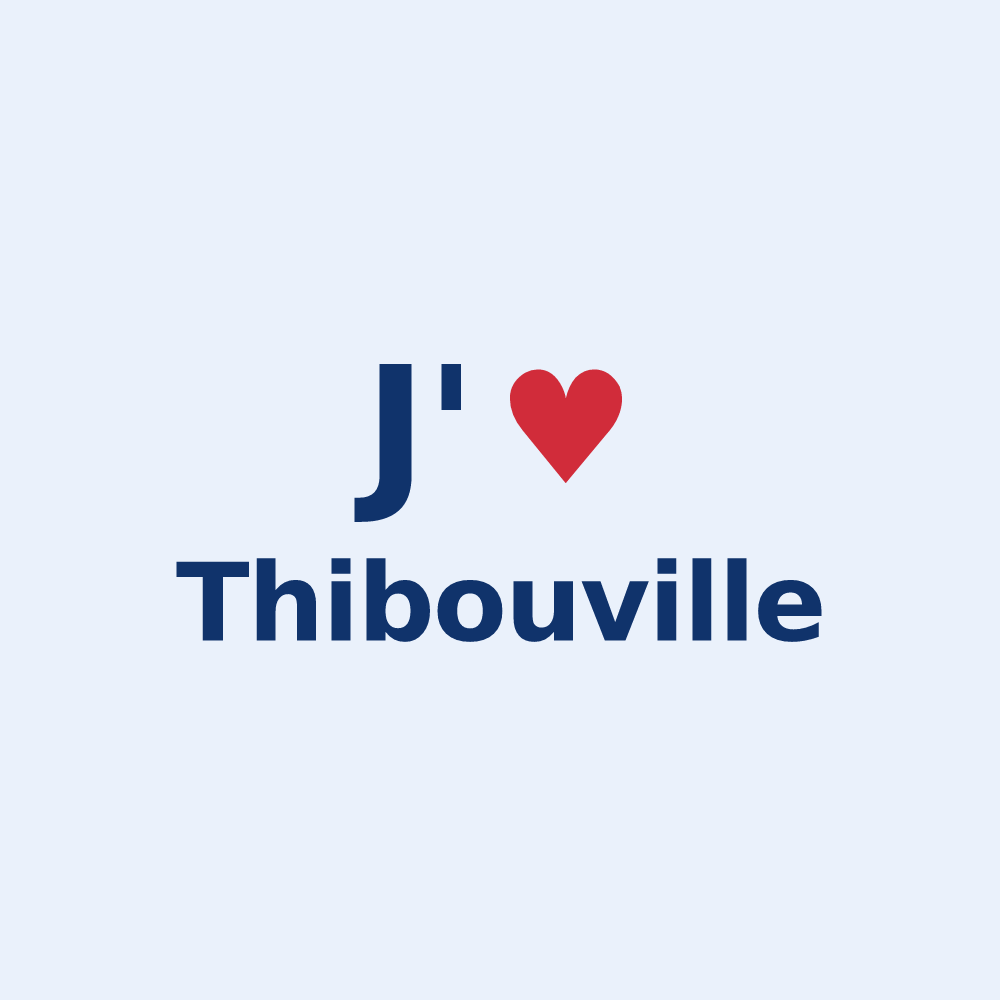 Sticker personnalisé Thibouville — design J'aime Thibouville