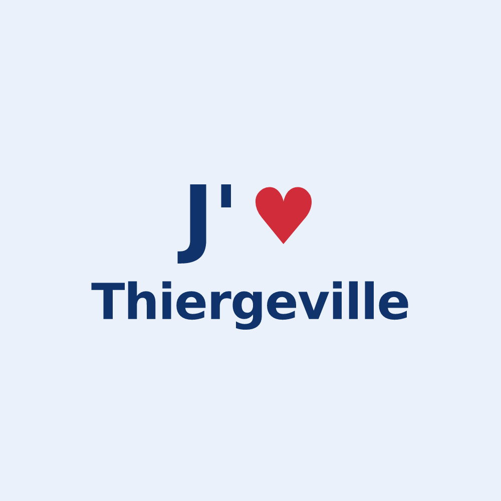 Sticker personnalisé Thiergeville — design J'aime Thiergeville