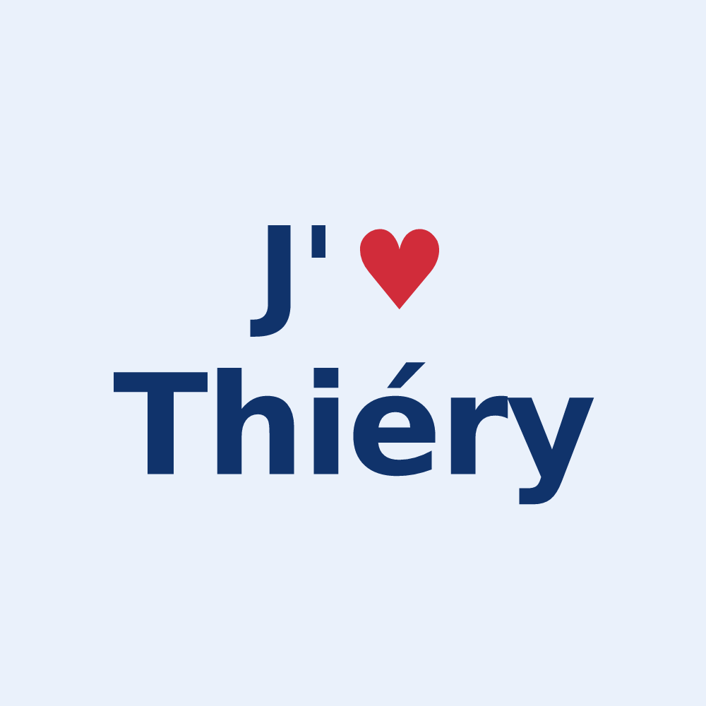 Sticker personnalisé Thiéry — design J'aime Thiéry