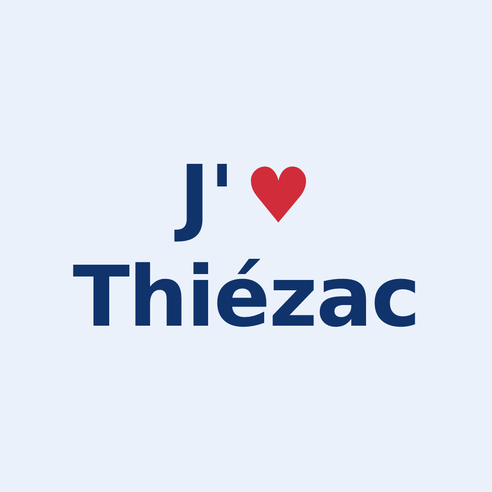 Sticker personnalisé Thiézac — design J'aime Thiézac