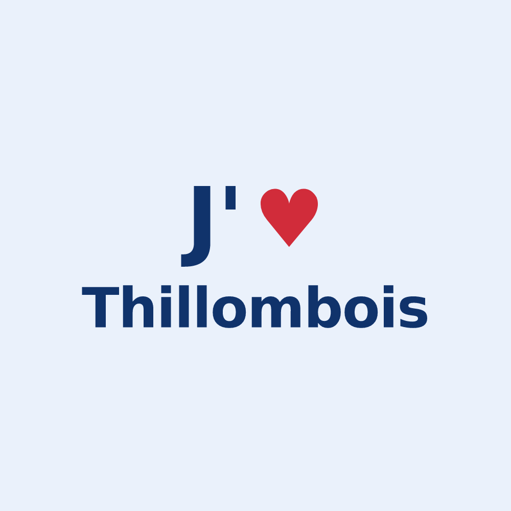 Sticker personnalisé Thillombois — design J'aime Thillombois