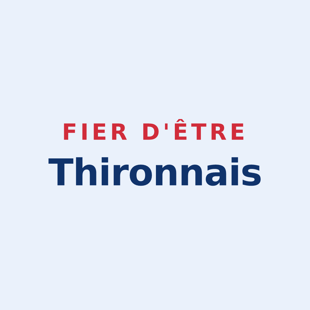 Sticker « Fier d'être Thironnais » — design pour Thiron-Gardais