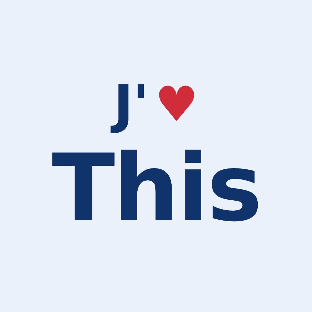 Sticker personnalisé This — design J'aime This